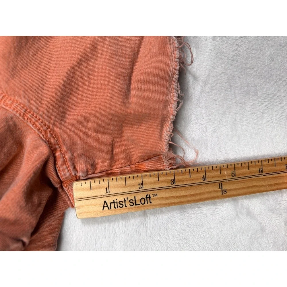 American Eagle Jean Shorts Womens Size 6 Orange Highest Rise '90s Boyfriend